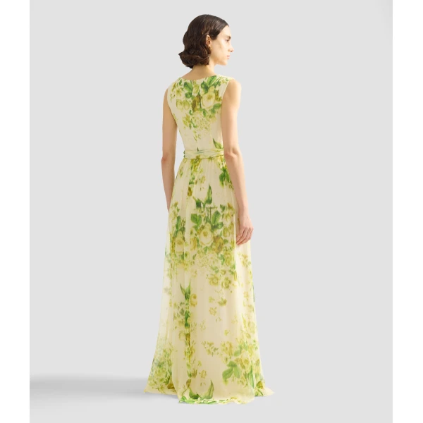 Erdem Floral Print Silk Creponne Sleeveless Gown - Dresses - British Romantic Luxury at Luxury Shoes 