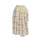 Erdem Floral Print Silk Draped Midi Skirt - Skirts - British Romantic Luxury at Luxury Shoes 