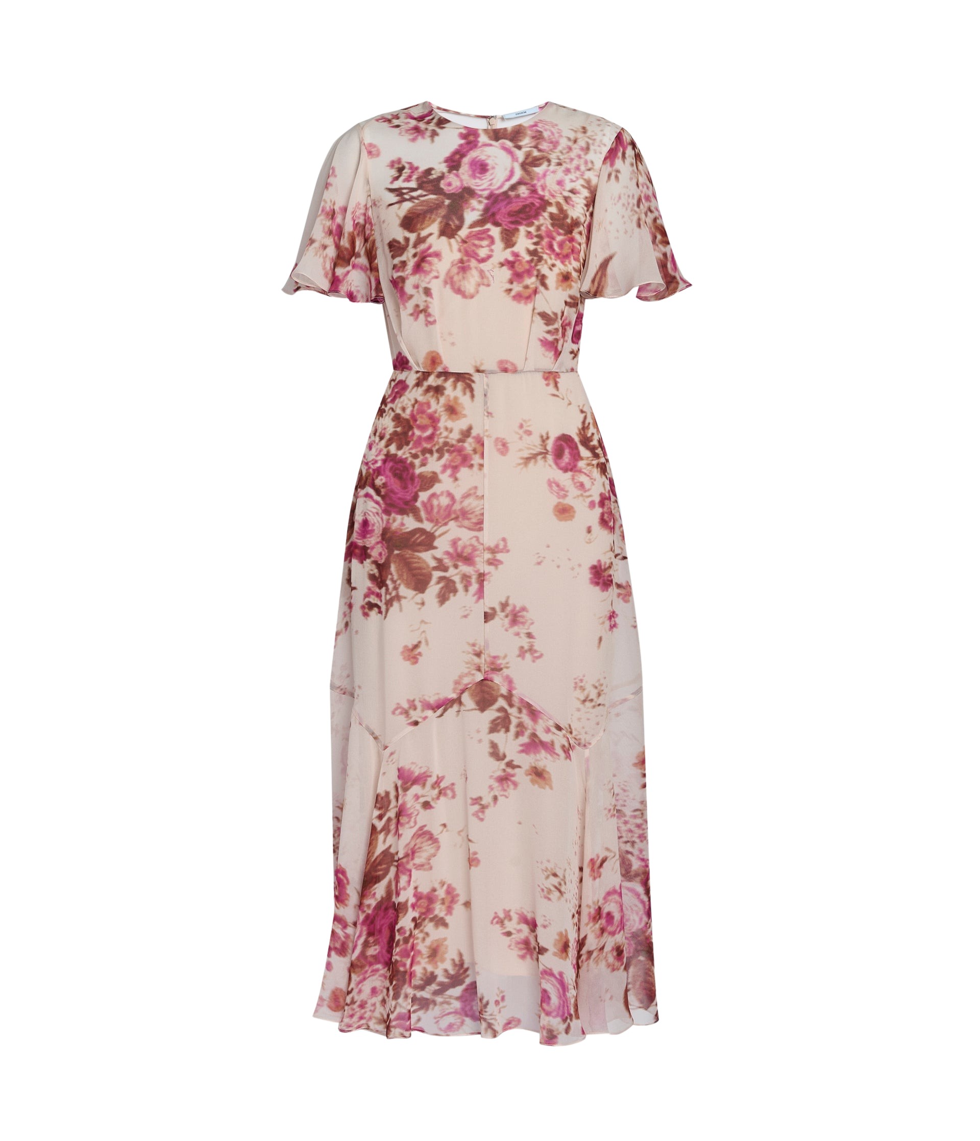 Erdem Floral Print Silk Voile Fit And Flared Midi Dress - Dresses - British Romantic Luxury at Luxury Shoes 