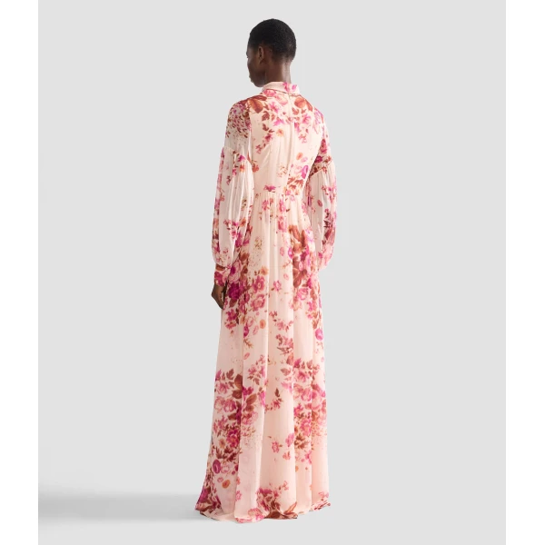 Erdem Floral Print Silk Voile Long Sleeve Gown - Dresses - British Romantic Luxury at Luxury Shoes 