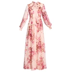 Erdem Floral Print Silk Voile Long Sleeve Gown - Dresses - British Romantic Luxury at Luxury Shoes 