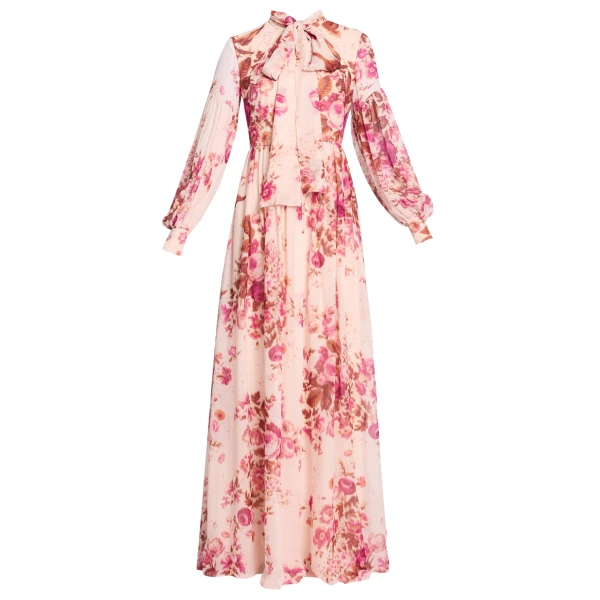 Erdem Floral Print Silk Voile Long Sleeve Gown - Dresses - British Romantic Luxury at Luxury Shoes 