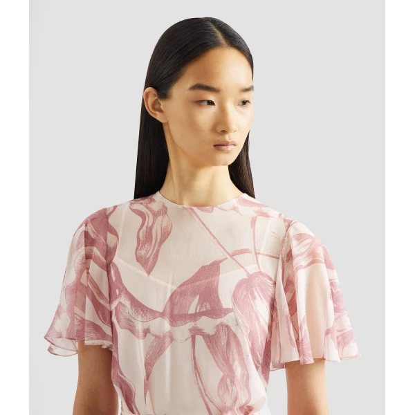 Erdem Floral Print Silk Voile Midi Dress - Dresses - British Romantic Luxury at Luxury Shoes 