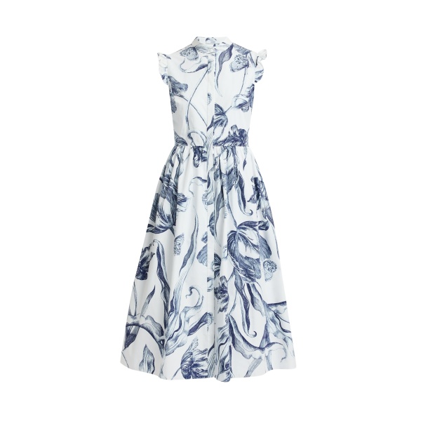 Erdem Floral Print Sleeveless Shirt Dress - Dresses - British Romantic Luxury at Luxury Shoes 