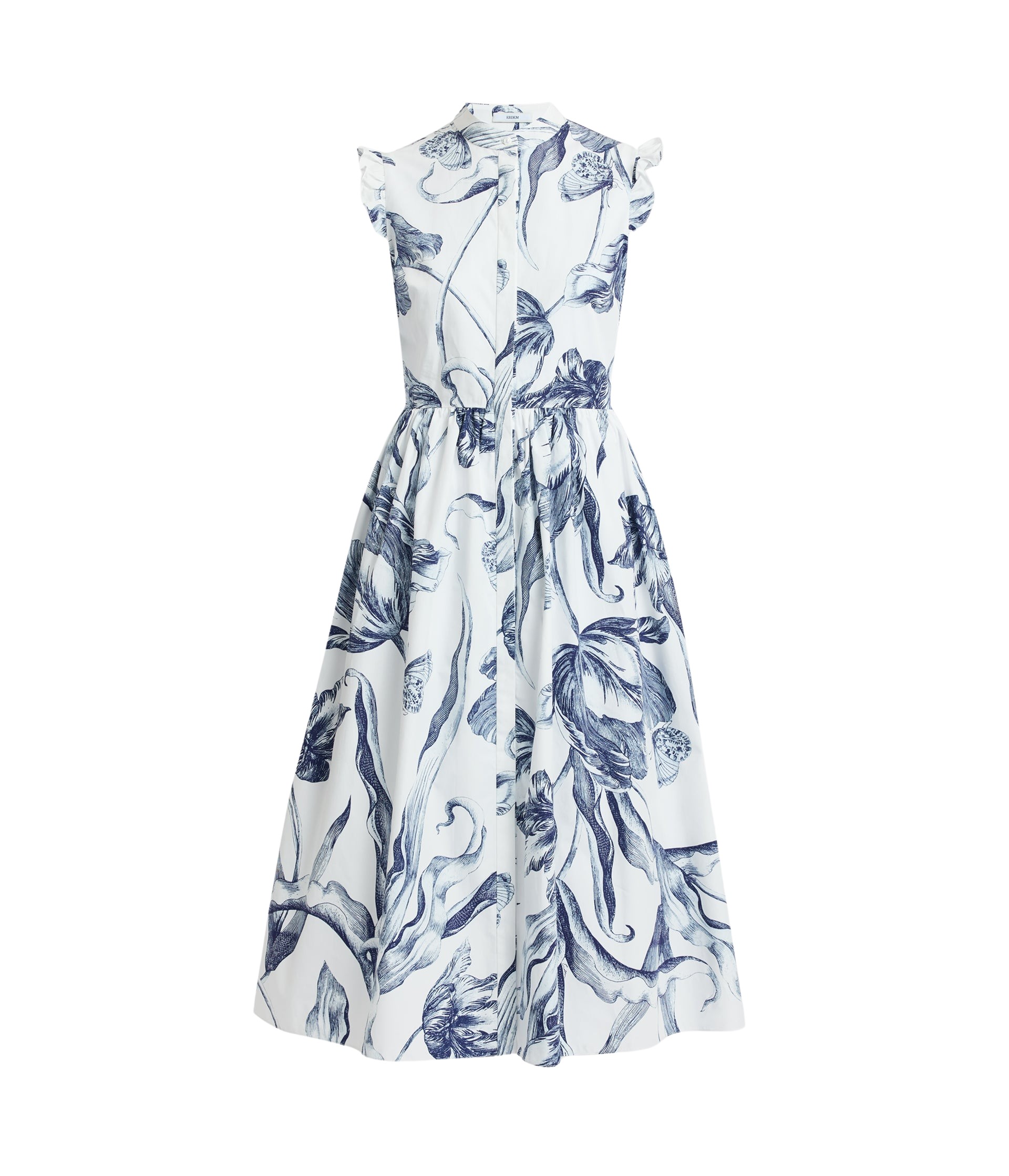 Erdem Floral Print Sleeveless Shirt Dress - Dresses - British Romantic Luxury at Luxury Shoes 