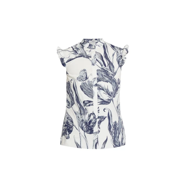 Erdem Floral Print Sleeveless Top - Tops - British Romantic Luxury at Luxury Shoes 