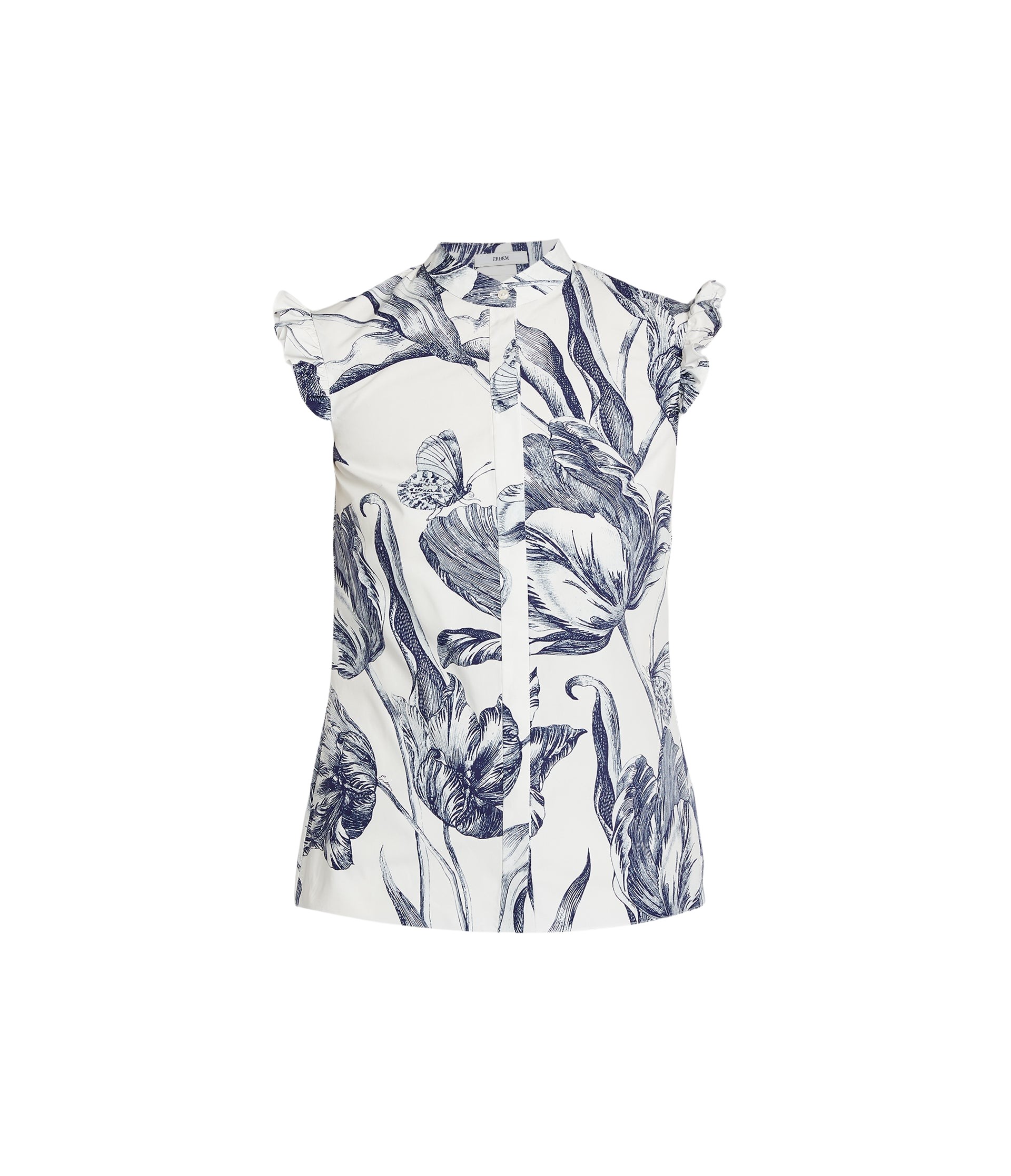 Erdem Floral Print Sleeveless Top - Tops - British Romantic Luxury at Luxury Shoes 