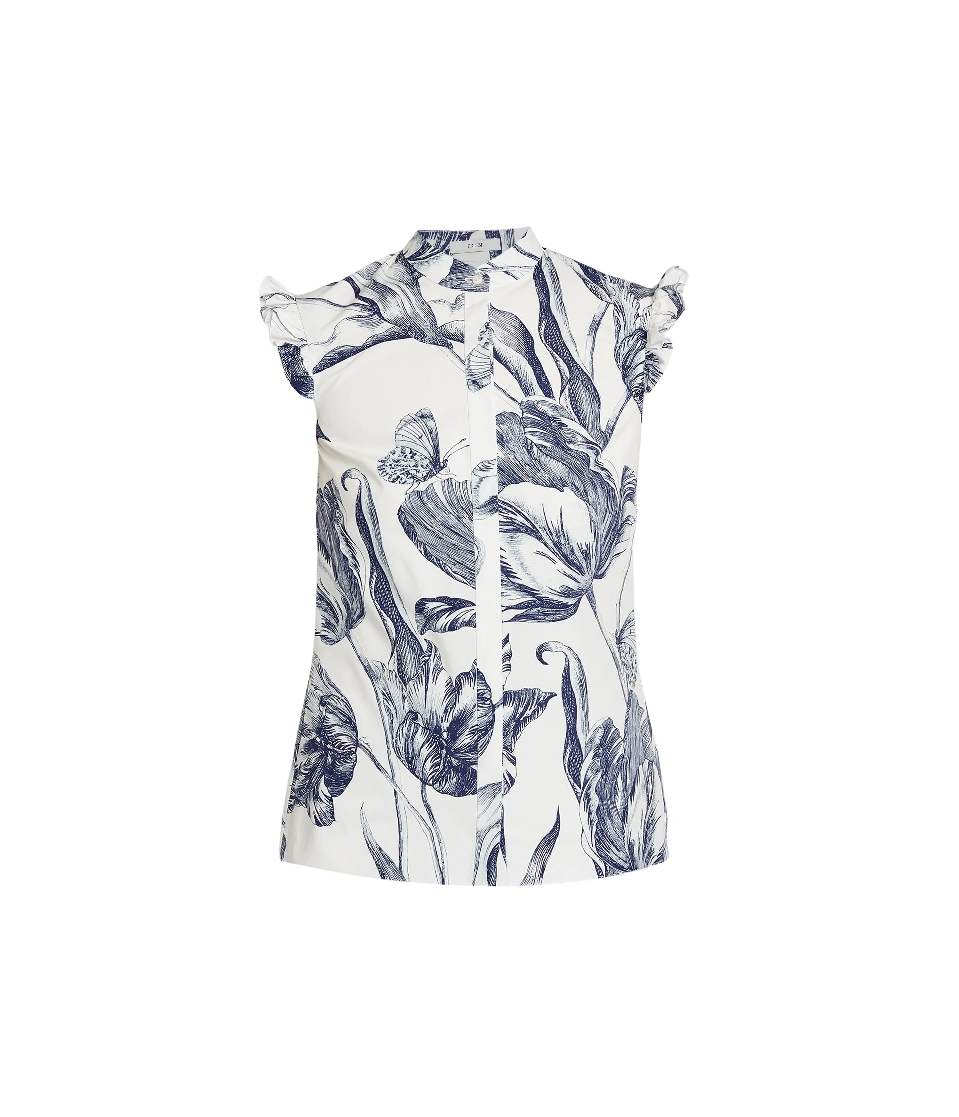 Erdem-Floral-Print-Sleeveless-Top-coveti24717_nobg Erdem Floral Print Sleeveless Top - Tops - British Romantic Luxury at Luxury Shoes