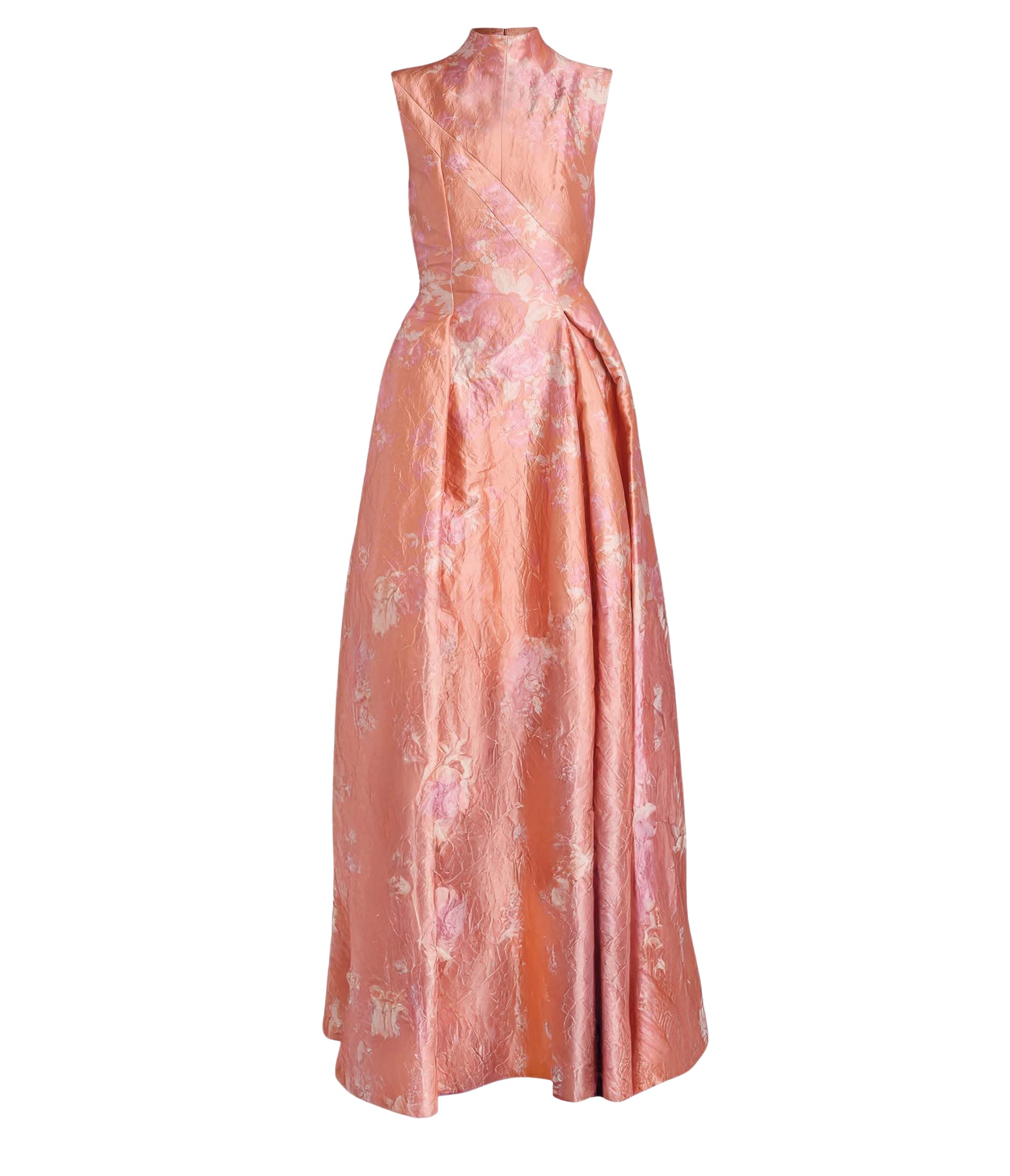 Erdem Floral Print Textured Satin Hourglass Gown - Dresses - British Romantic Luxury at Luxury Shoes 