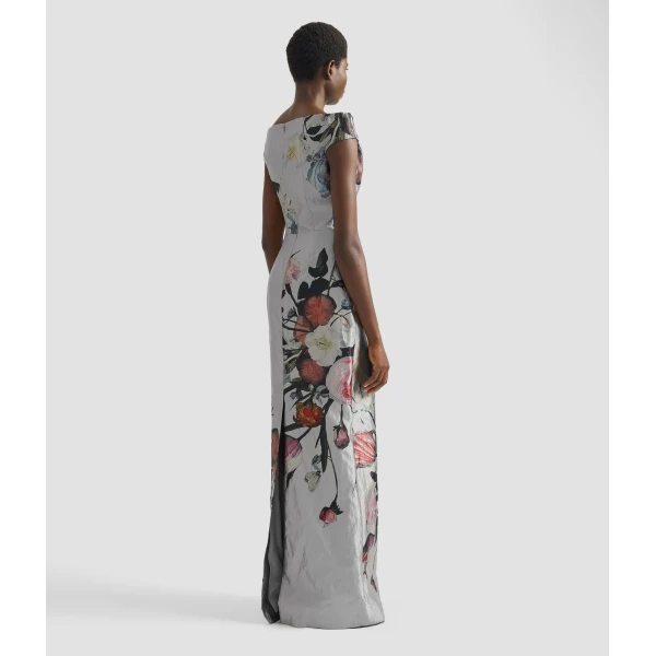 Erdem Floral Print Textured Satin Off The Shoulder Gown - Dresses - British Romantic Luxury at Luxury Shoes 