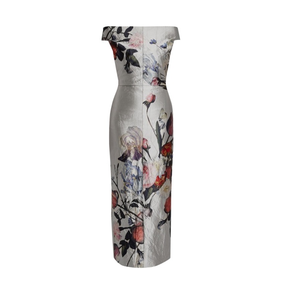 Erdem Floral Print Textured Satin Off The Shoulder Gown - Dresses - British Romantic Luxury at Luxury Shoes 
