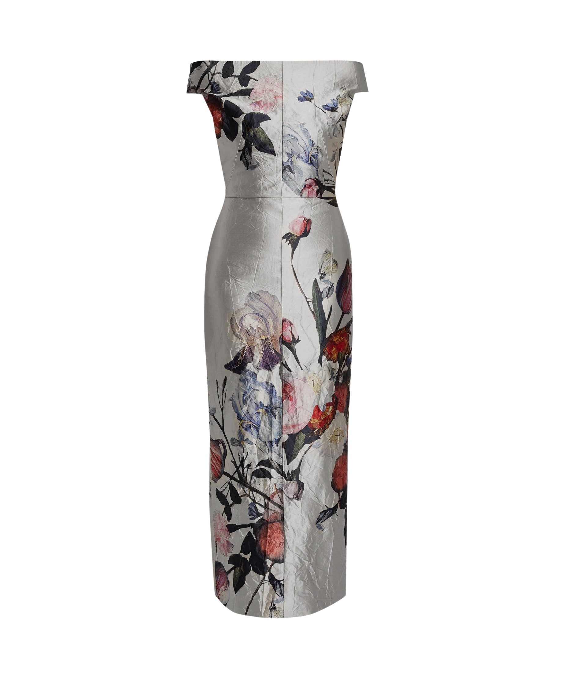 Erdem Floral Print Textured Satin Off The Shoulder Gown - Dresses - British Romantic Luxury at Luxury Shoes 