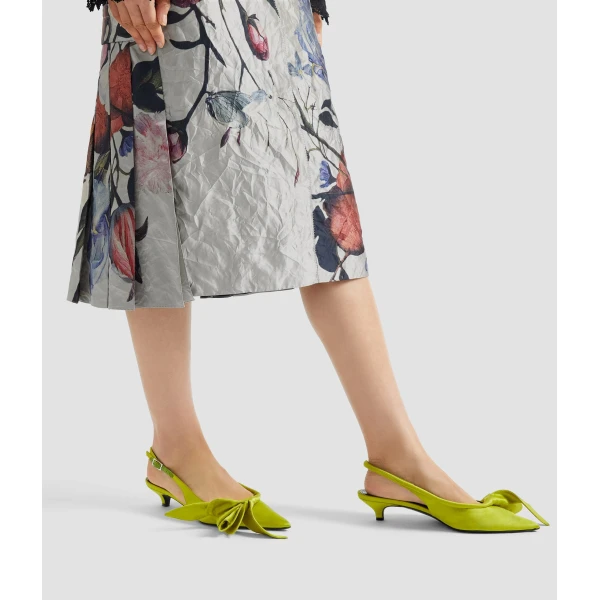 Erdem Floral Print Textured Satin Pencil Midi Skirt - Skirts - British Romantic Luxury at Luxury Shoes 