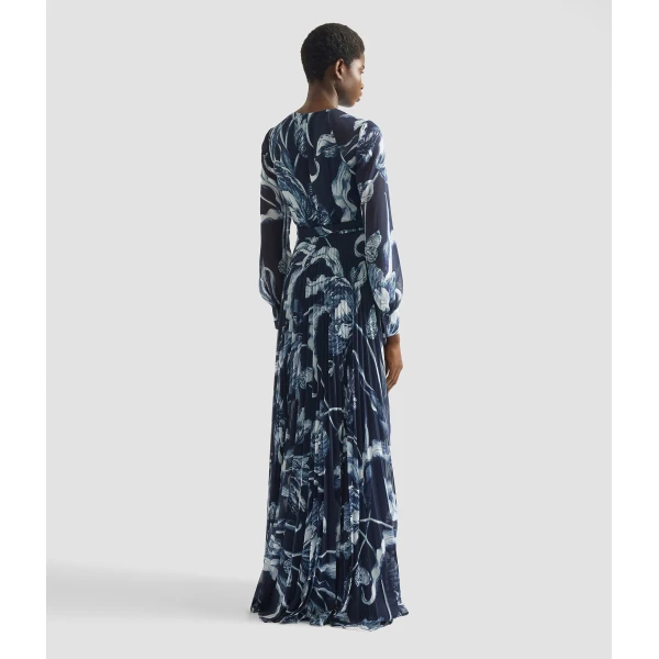 Erdem Floral Print Voile Long Sleeve Gown - Dresses - British Romantic Luxury at Luxury Shoes 