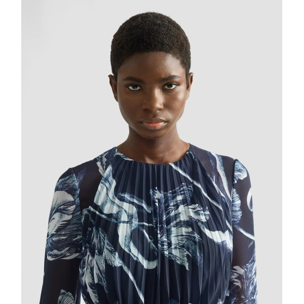 Erdem Floral Print Voile Long Sleeve Gown - Dresses - British Romantic Luxury at Luxury Shoes 