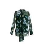 Erdem Floral Silk Voile Long Sleeve Shirt - Tops - British Romantic Luxury at Luxury Shoes 
