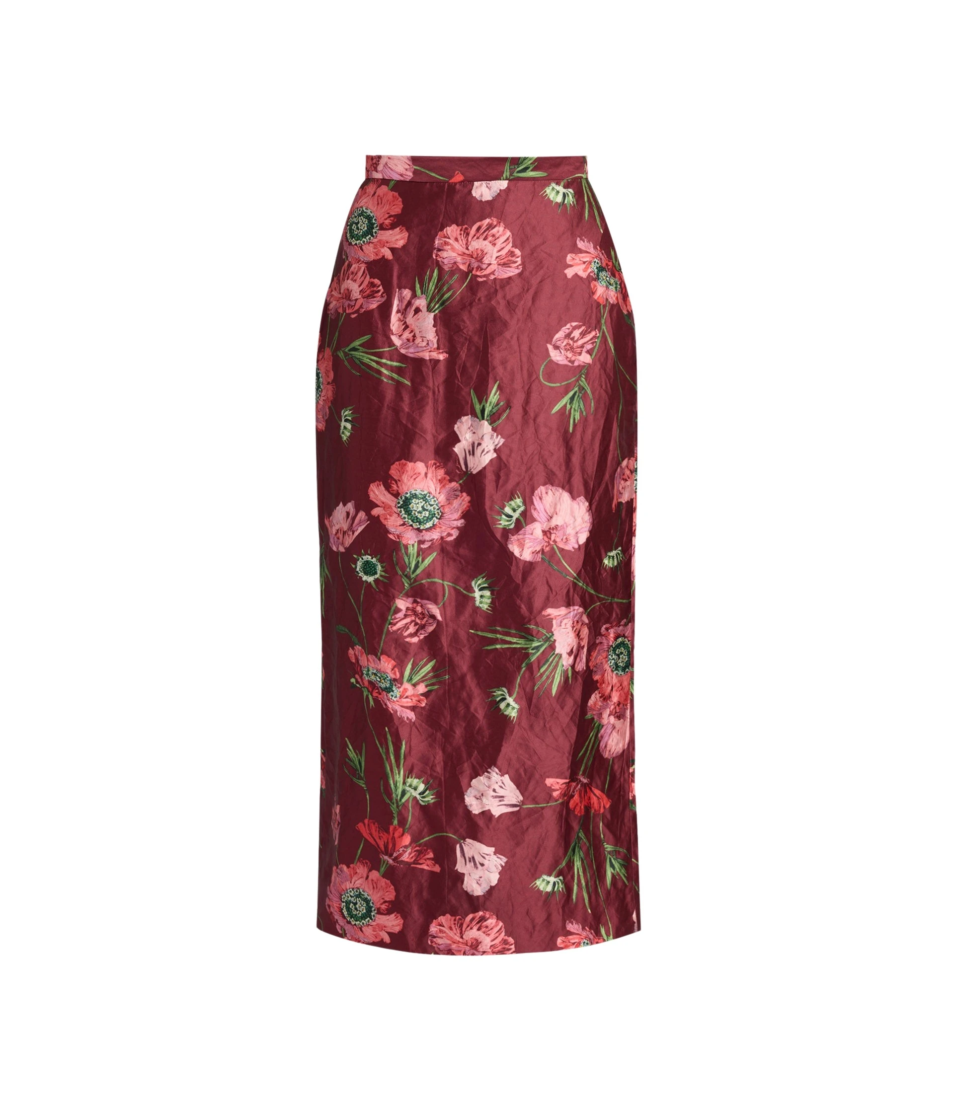 Erdem-Floral-Textured-Satin-Midi-Pencil-Skirt-coveti36297_nobg Erdem Floral Textured Satin Midi Pencil Skirt - Skirts - British Romantic Luxury at Luxury Shoes