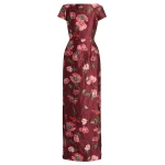 Erdem Floral Textured Satin Short Sleeve Gown - Dresses - British Romantic Luxury at Luxury Shoes 