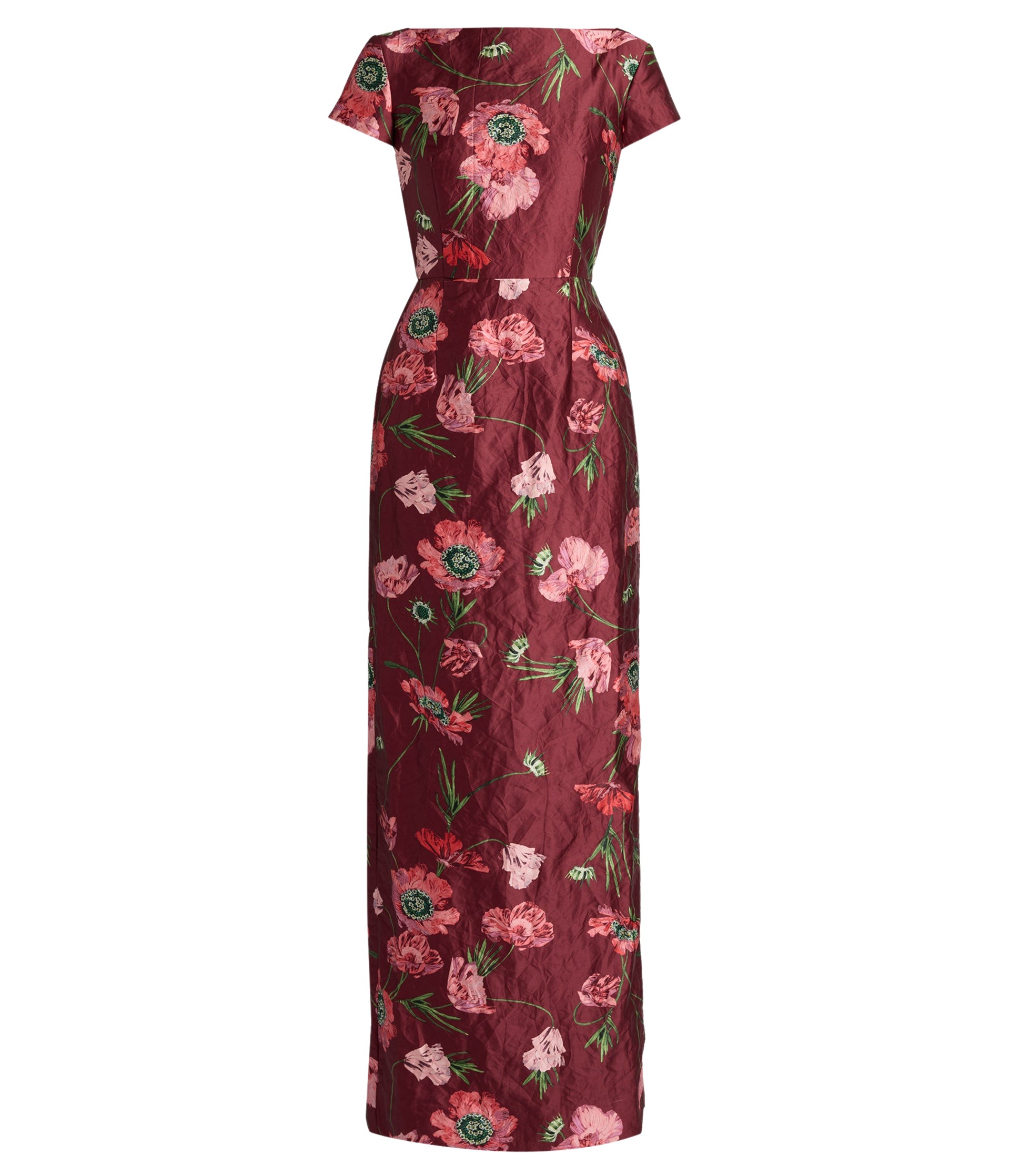 Erdem Floral Textured Satin Short Sleeve Gown - Dresses - British Romantic Luxury at Luxury Shoes 