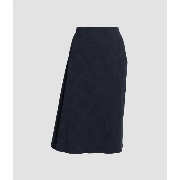 Erdem Flower Jacquard Drape Midi Skirt - Skirts - British Romantic Luxury at Luxury Shoes 