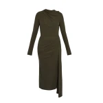 Erdem Fluid Crepe Jersey Long Sleeve Midi Dress - Dresses - British Romantic Luxury at Luxury Shoes 