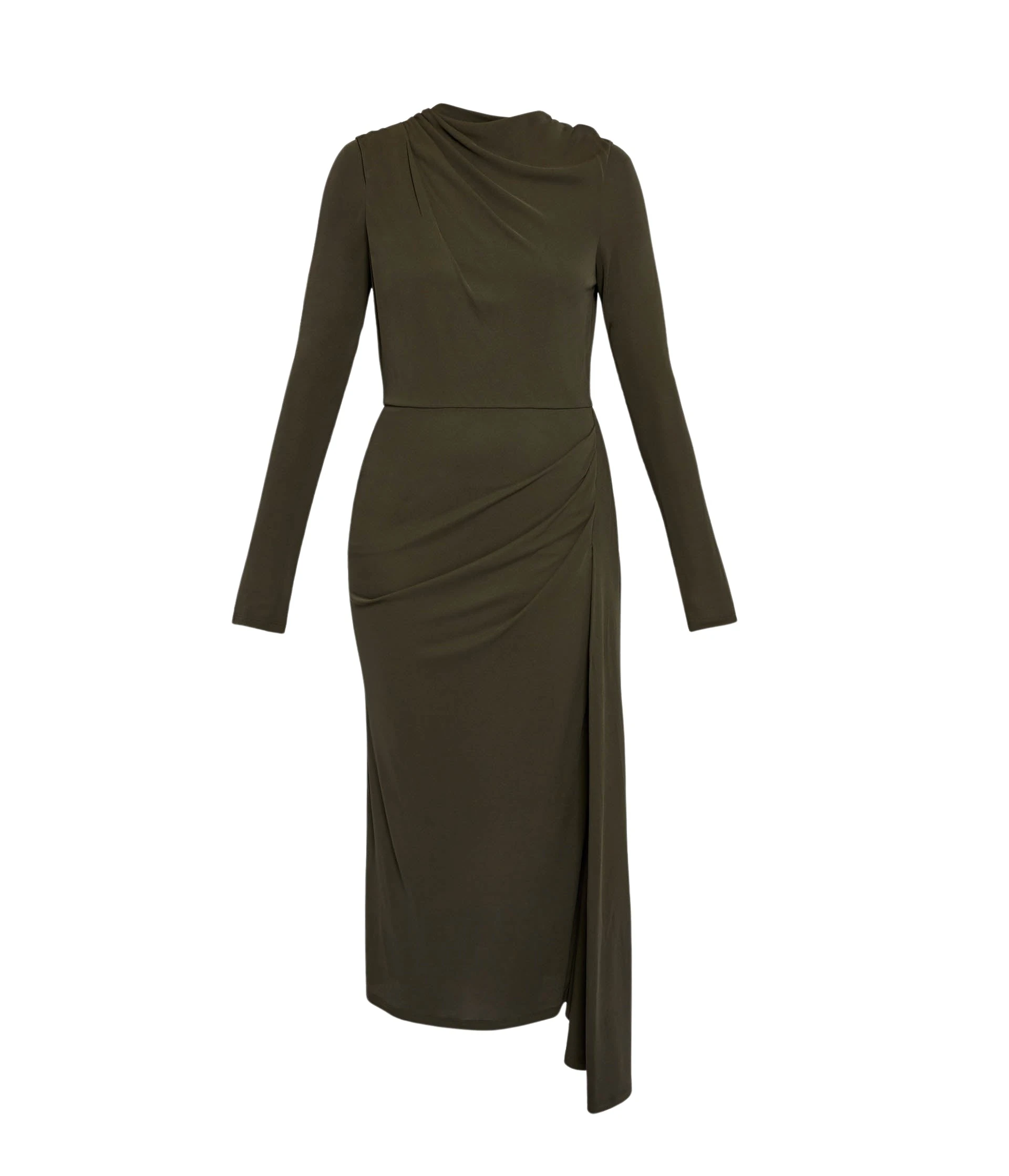 Erdem-Fluid-Crepe-Jersey-Long-Sleeve-Midi-Dress-coveti45304_nobg Erdem Fluid Crepe Jersey Long Sleeve Midi Dress - Dresses - British Romantic Luxury at Luxury Shoes