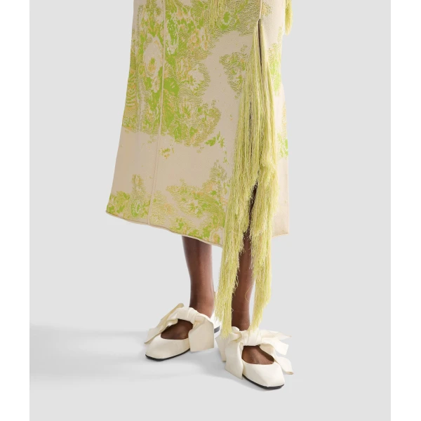 Erdem French Fray Midi Pencil Knit Skirt - Skirts - British Romantic Luxury at Luxury Shoes 