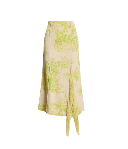 Erdem French Fray Midi Pencil Knit Skirt - Skirts - British Romantic Luxury at Luxury Shoes 