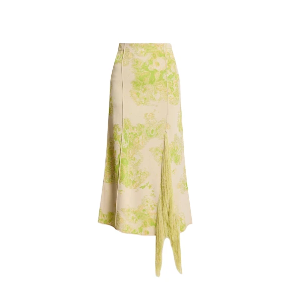 Erdem French Fray Midi Pencil Knit Skirt - Skirts - British Romantic Luxury at Luxury Shoes 