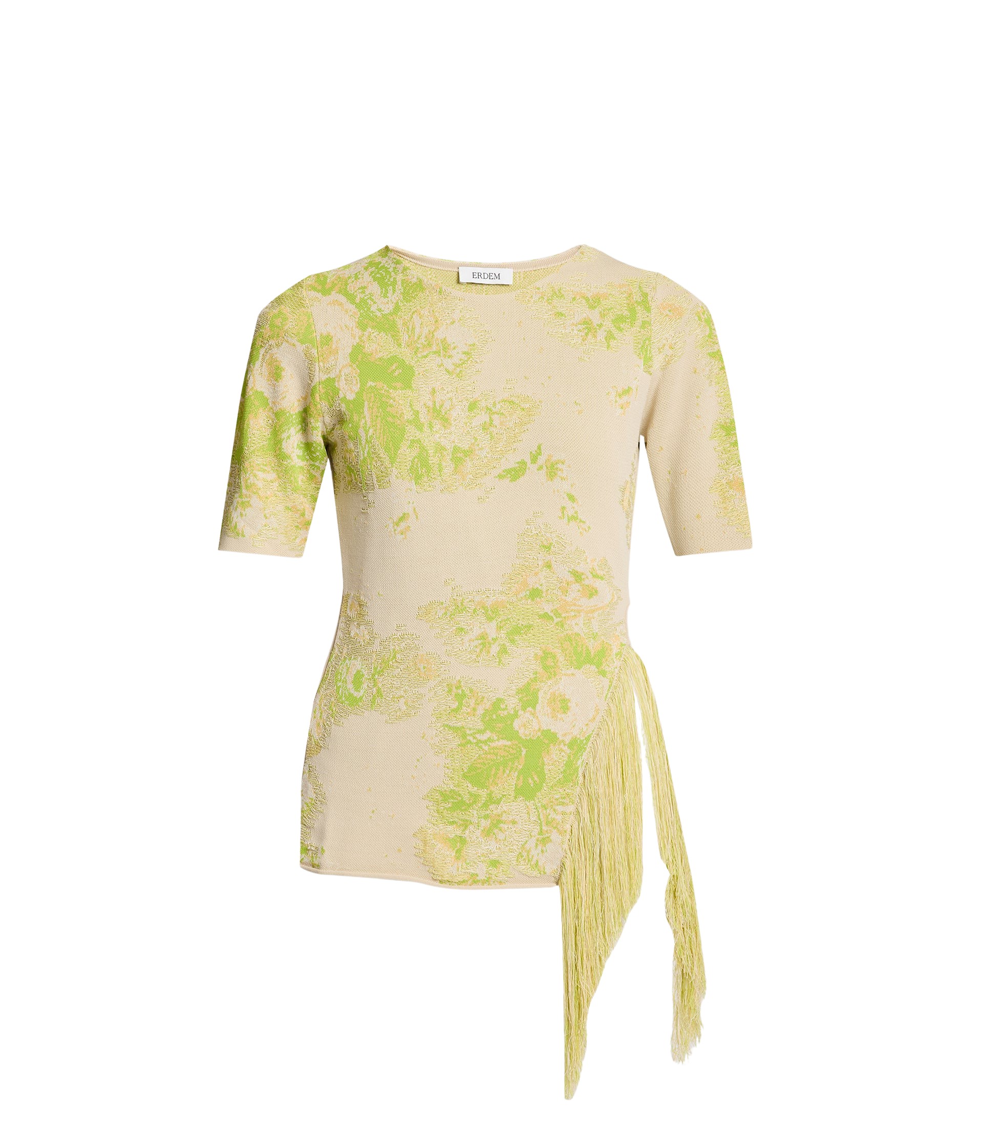 Erdem French Fray Short Sleeve Knit Top - Knitwear - British Romantic Luxury at Luxury Shoes 