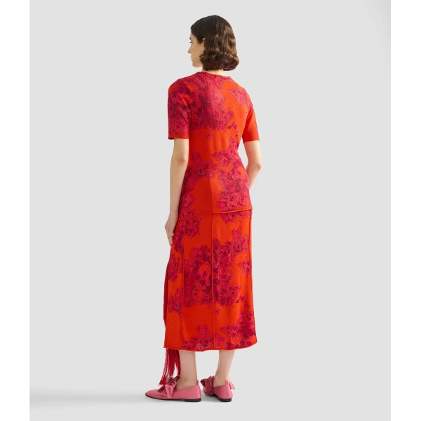 Erdem French Fray Midi Pencil Knit Skirt - Skirts - British Romantic Luxury at Luxury Shoes 