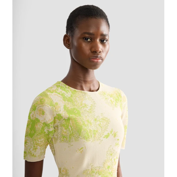 Erdem French Fray Short Sleeve Knit Top, view 4