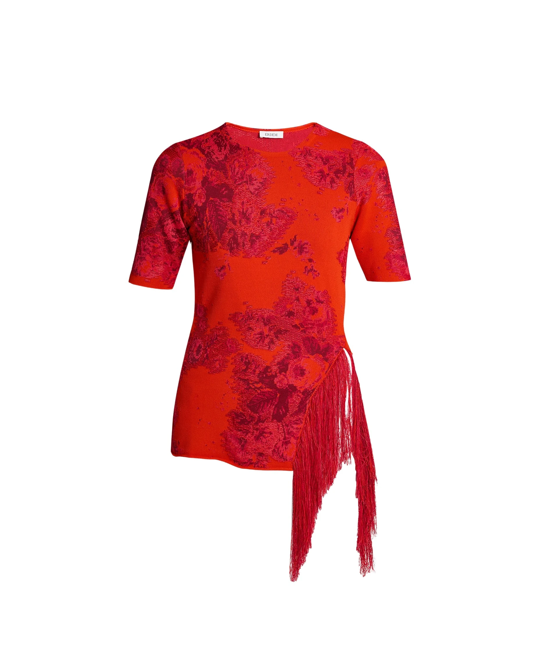 Erdem-French-Fray-Short-Sleeve-Knit-Top-coveti55708_nobg Erdem French Fray Short Sleeve Knit Top - Knitwear - British Romantic Luxury at Luxury Shoes