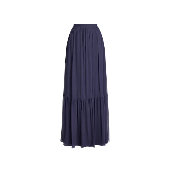 Erdem Full Length Skirt With Tiered Hem - Skirts - British Romantic Luxury at Luxury Shoes 