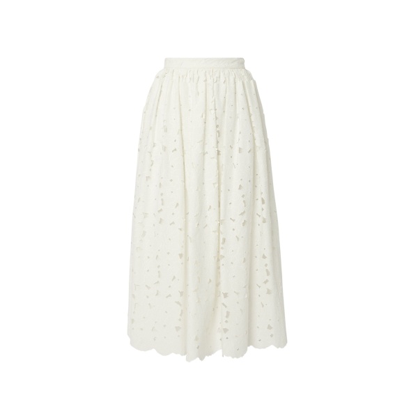 Erdem Gathered Midi Skirt - Skirts - British Romantic Luxury at Luxury Shoes 