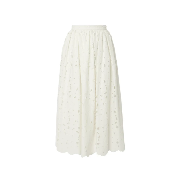 Erdem Gathered Midi Skirt - Skirts - British Romantic Luxury at Luxury Shoes 