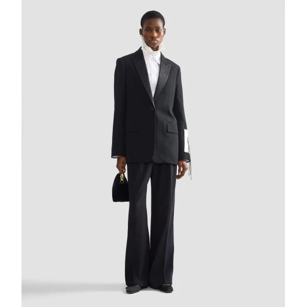 Erdem Grain De Poudre Single Breasted Blazer - Jackets - British Romantic Luxury at Luxury Shoes 