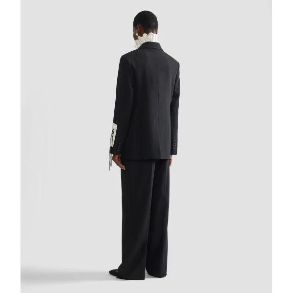 Erdem Grain De Poudre Single Breasted Blazer - Jackets - British Romantic Luxury at Luxury Shoes 