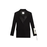 Erdem-Grain-De-Poudre-Single-Breasted-Blazer-coveti26291_nobg Erdem Grain De Poudre Single Breasted Blazer - Jackets - British Romantic Luxury at Luxury Shoes