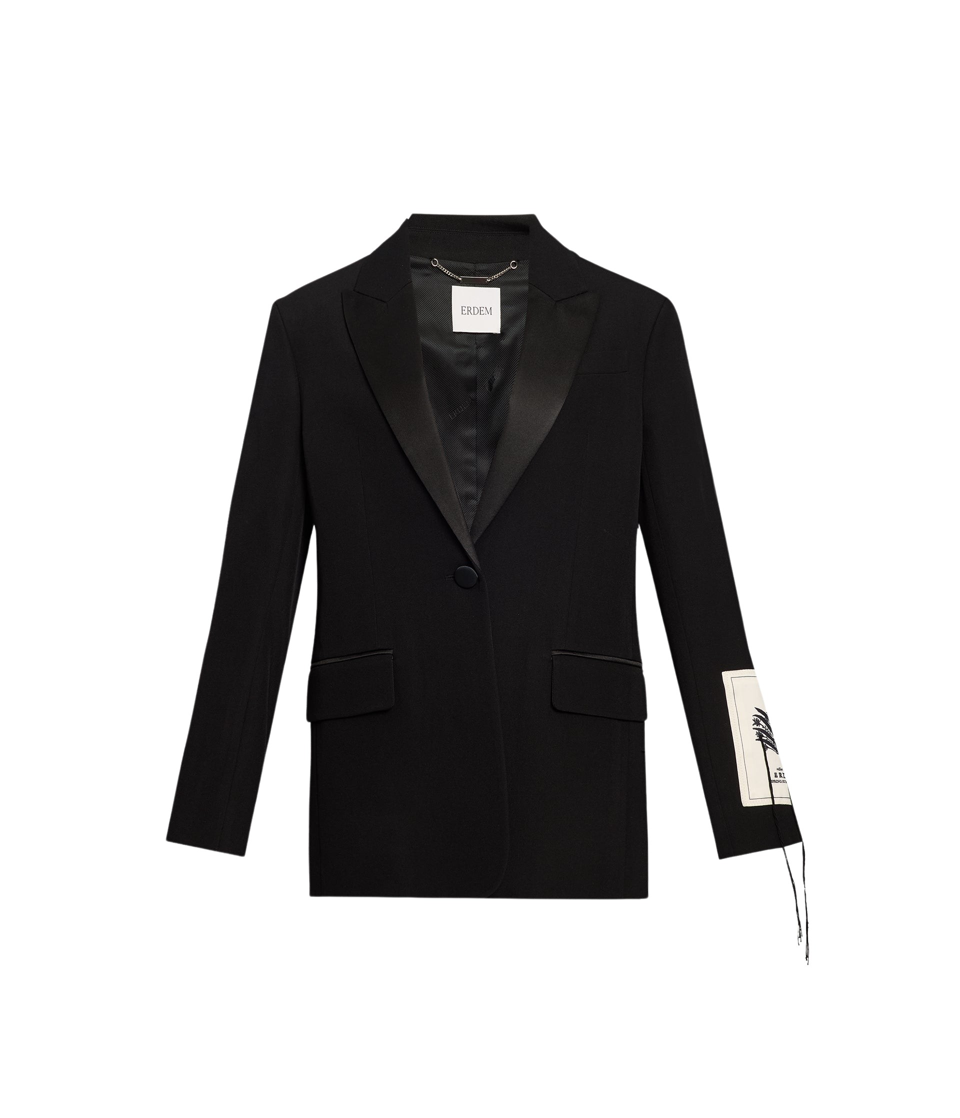 Erdem Grain De Poudre Single Breasted Blazer - Jackets - British Romantic Luxury at Luxury Shoes 