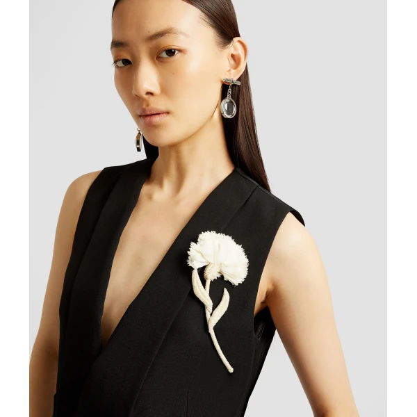 Erdem Grain De Poudre Tailored Waistcoat - Tops - British Romantic Luxury at Luxury Shoes 