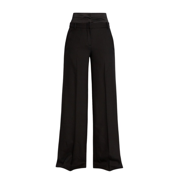 Erdem Grain De Poudre Wide Leg Trouser - Pants - British Romantic Luxury at Luxury Shoes 