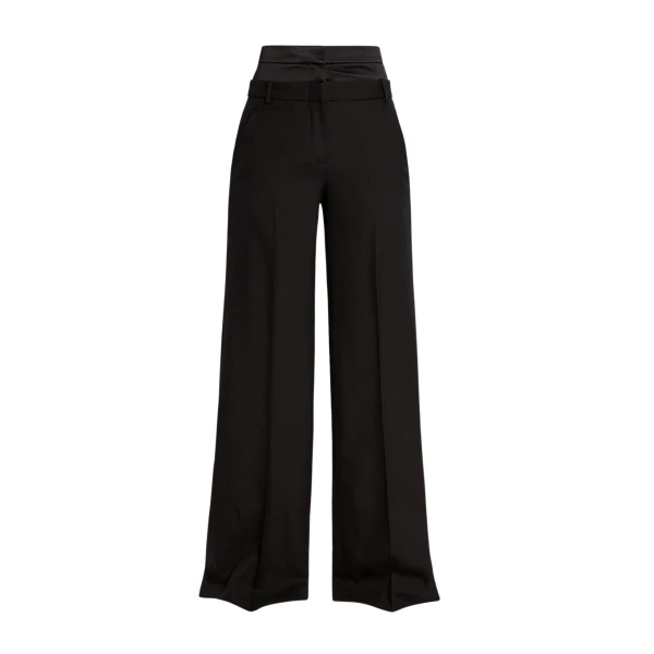 Erdem Grain De Poudre Wide Leg Trouser - Pants - British Romantic Luxury at Luxury Shoes 
