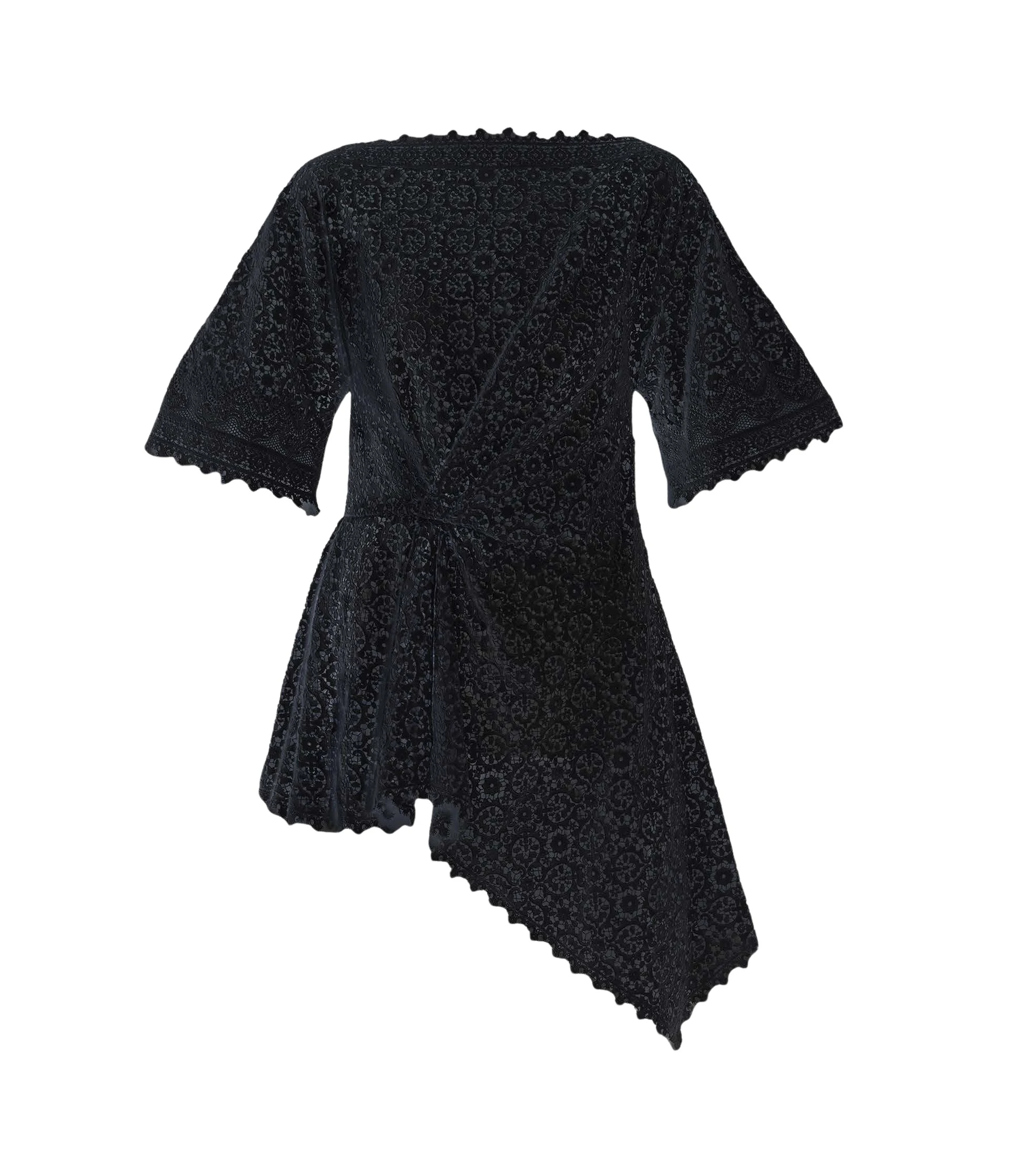 Erdem-Guipure-Lace-Short-Sleeve-Blouse-coveti-241546_nobg Erdem Guipure Lace Short Sleeve Blouse - Tops - British Romantic Luxury at Luxury Shoes