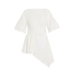 Erdem-Guipure-Lace-Short-Sleeve-Blouse-coveti89568_nobg Erdem Guipure Lace Short Sleeve Blouse - Tops - British Romantic Luxury at Luxury Shoes