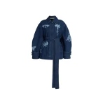 Erdem Indigo Denim Jacket - Jackets - British Romantic Luxury at Luxury Shoes 
