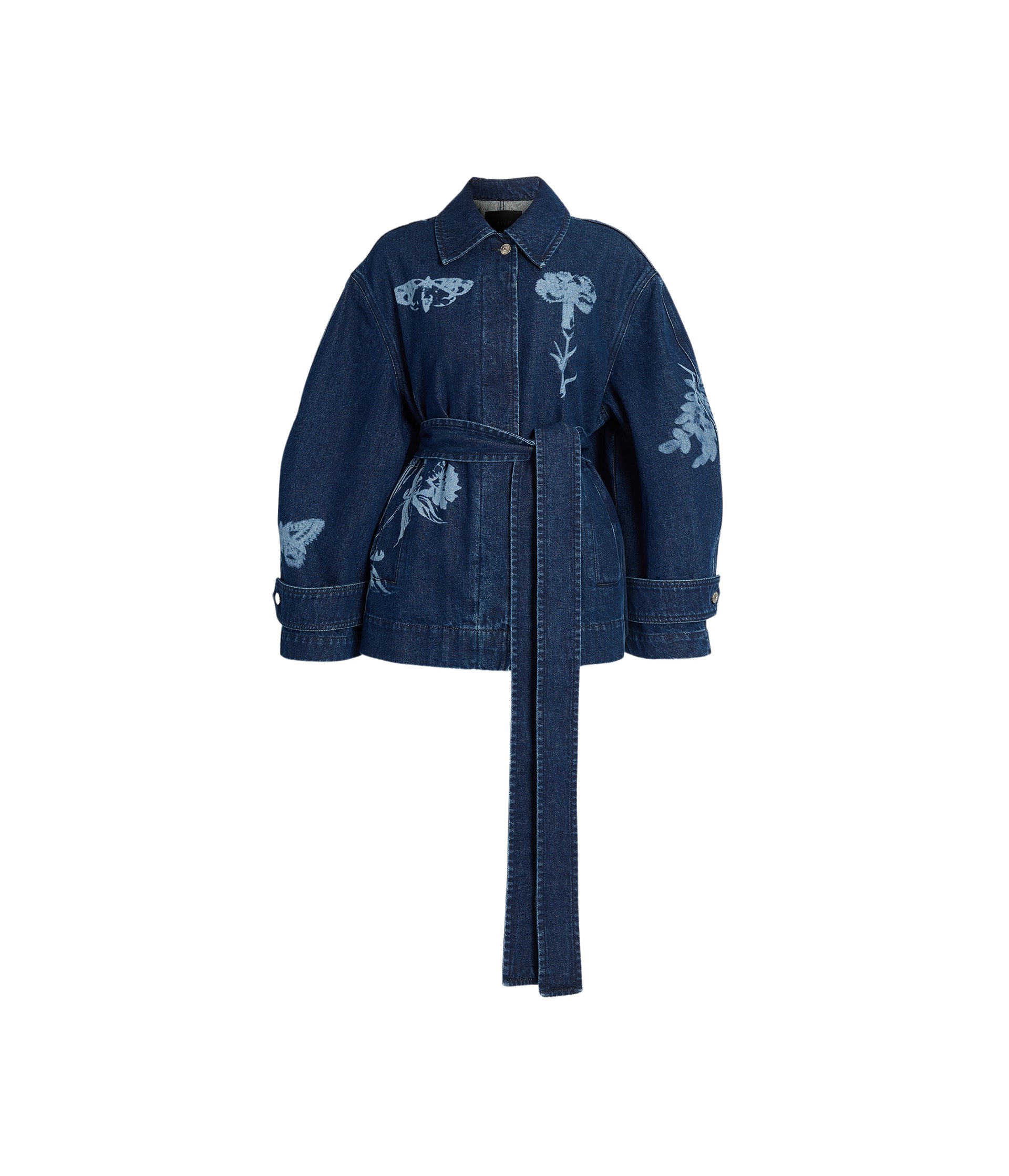 Erdem Indigo Denim Jacket - Jackets - British Romantic Luxury at Luxury Shoes 