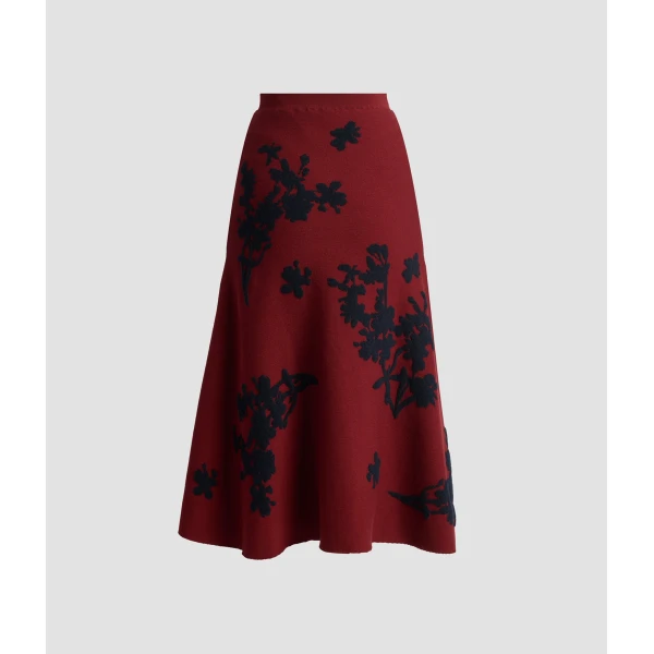 Erdem Jacquard Midi Knit Skirt - Skirts - British Romantic Luxury at Luxury Shoes 