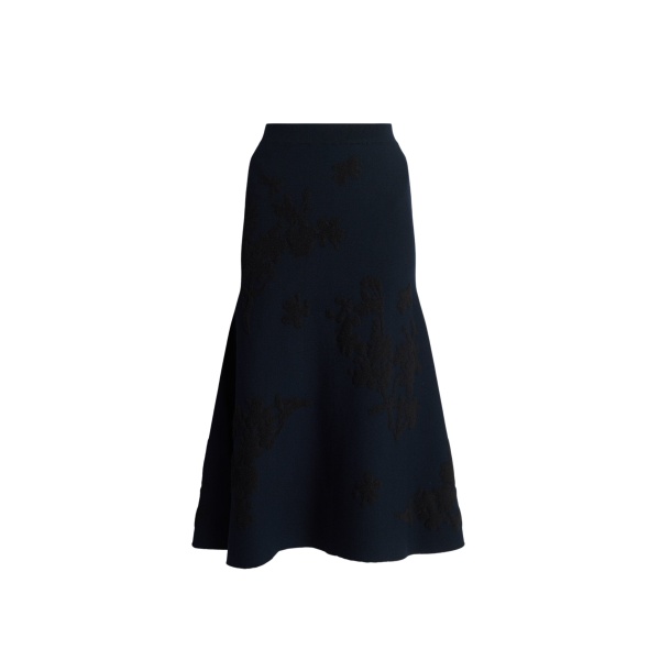 Erdem Jacquard Midi Knit Skirt - Skirts - British Romantic Luxury at Luxury Shoes 