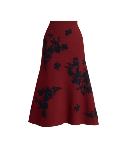 Erdem Jacquard Midi Knit Skirt - Skirts - British Romantic Luxury at Luxury Shoes 